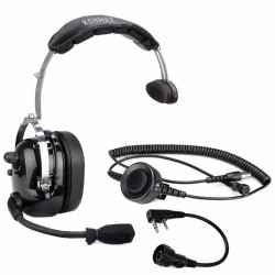 KENMAX Unilateral Over-Ear Noise-Reducing Headset with Boom Mic, PTT & Volume Control (2-Pin, Black) KENMAX Unilateral Over-Ear Noise-Reducing Headset with Boom Mic, PTT & Volume Control (2-Pin, Black)