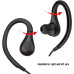 KENMAX 2-Pin In-Ear Earpiece with Mic & PTT for Two-Way Radios (Black)