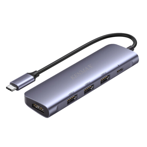 KENMAX KM110 5-in-1 USB-C Hub with 4K HDMI 100W PD and 3 USB Ports